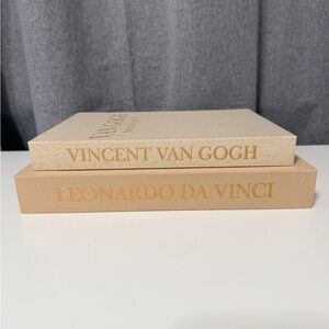 Vincent Van Gogh and Leonardo Da Vinci Decorative Books